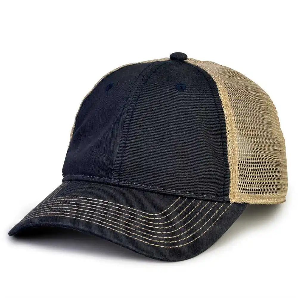 The Game Gb880 Soft Trucker Cap Navy Sand / one Size Fits Most