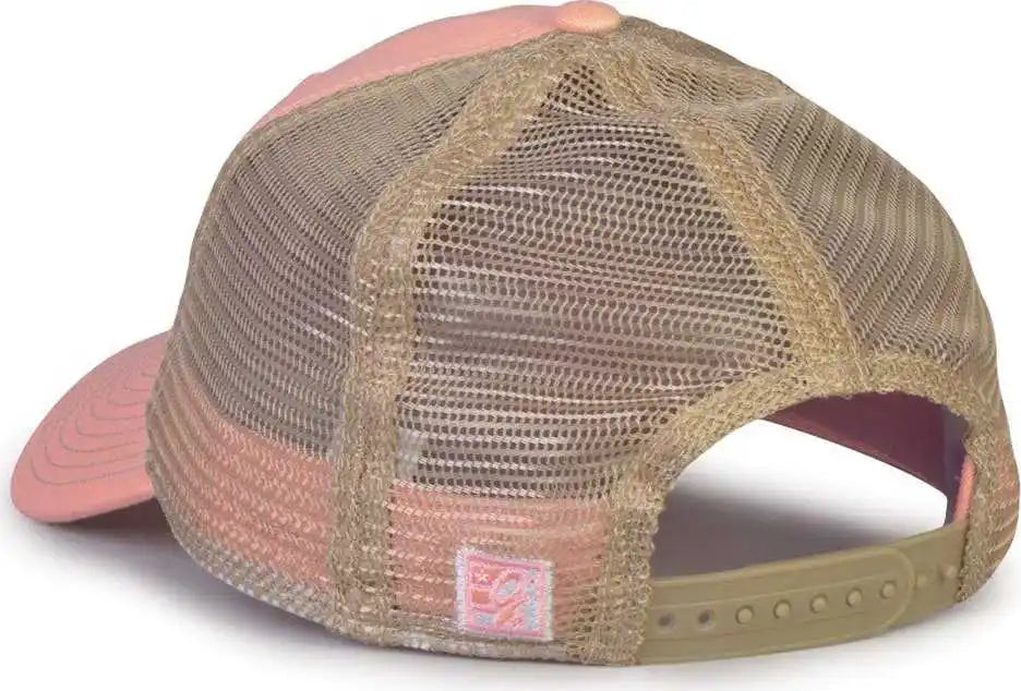 The Game Gb880 Soft Trucker Cap Pink Sand / one Size Fits Most