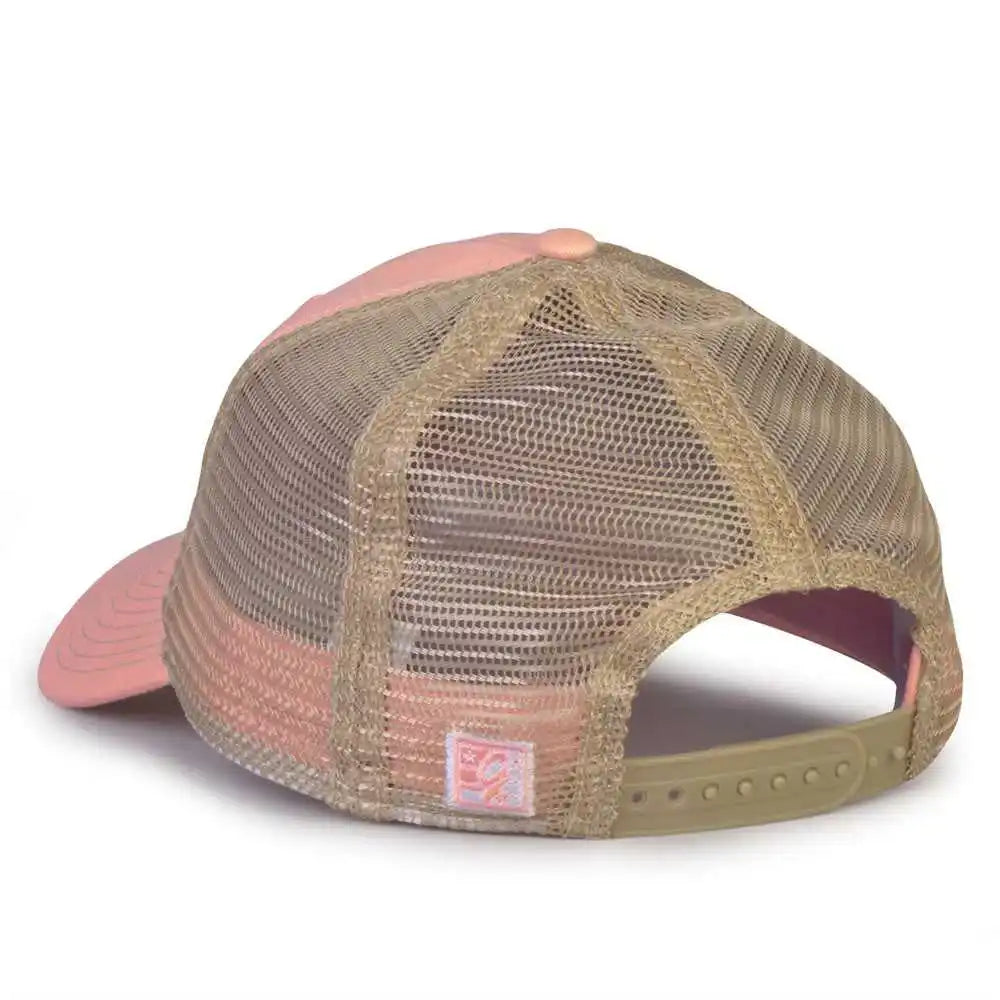 The Game Gb880 Soft Trucker Cap Pink Sand / one Size Fits Most