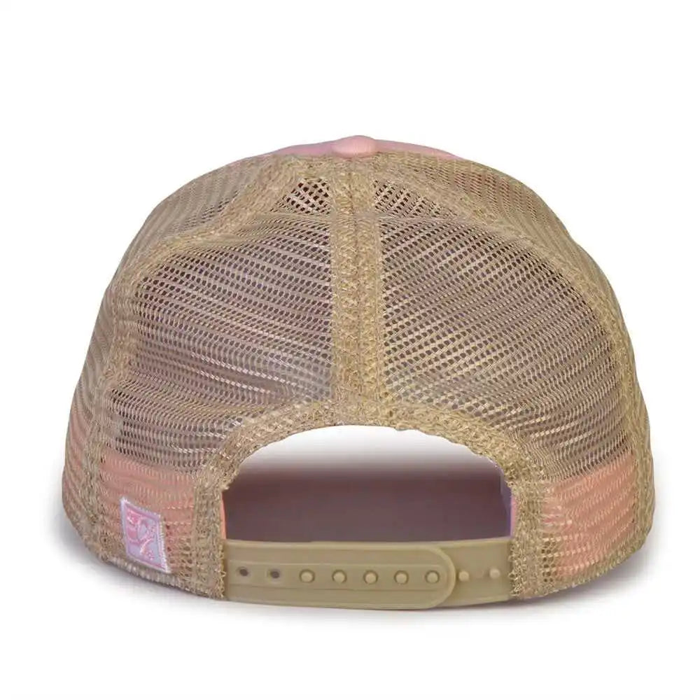 The Game Gb880 Soft Trucker Cap Pink Sand / one Size Fits Most