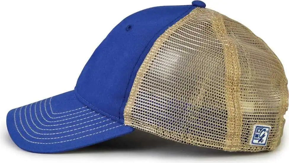 The Game Gb880 Soft Trucker Cap Royal Sand / one Size Fits Most