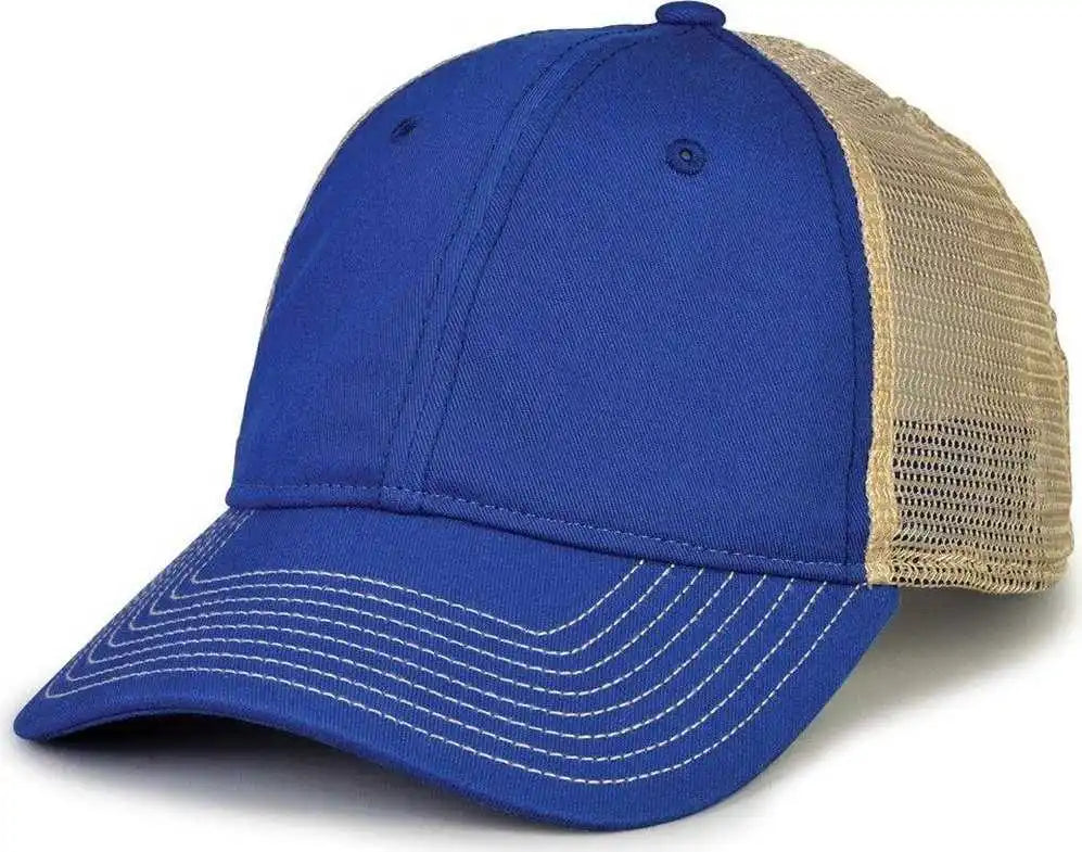 The Game Gb880 Soft Trucker Cap Royal Sand / one Size Fits Most