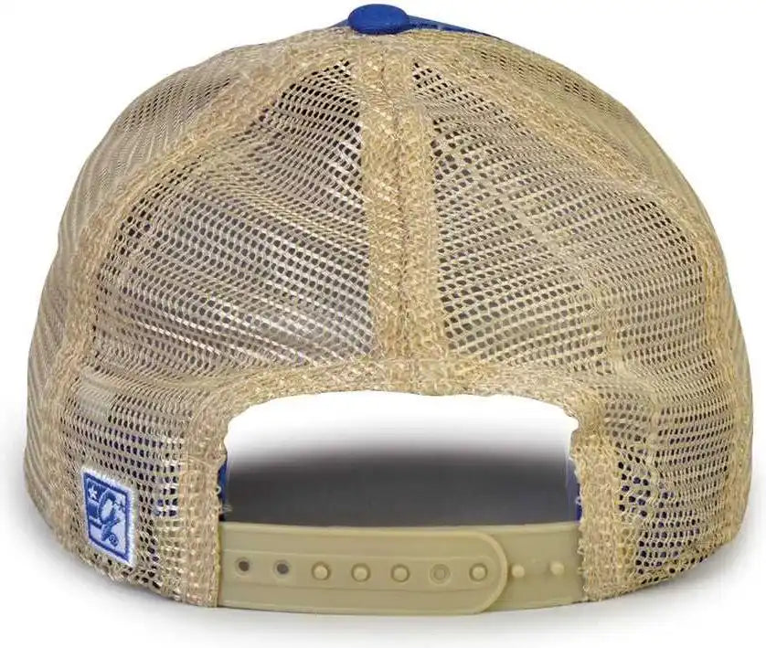 The Game Gb880 Soft Trucker Cap Royal Sand / one Size Fits Most