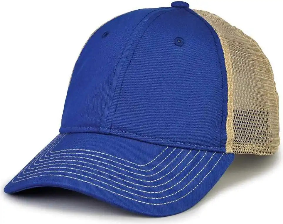 The Game Gb880 Soft Trucker Cap Royal Sand / one Size Fits Most