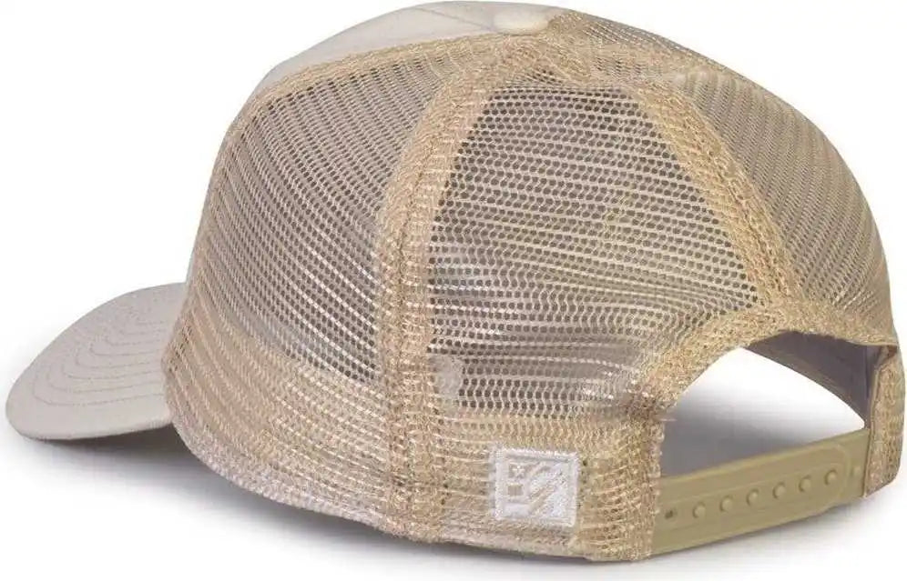 The Game Gb880 Soft Trucker Cap Stone Ivory Sand / one Size Fits Most