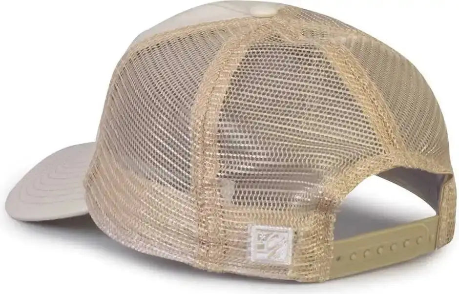 The Game Gb880 Soft Trucker Cap - Stone - Ivory Sand / one Size Fits Most