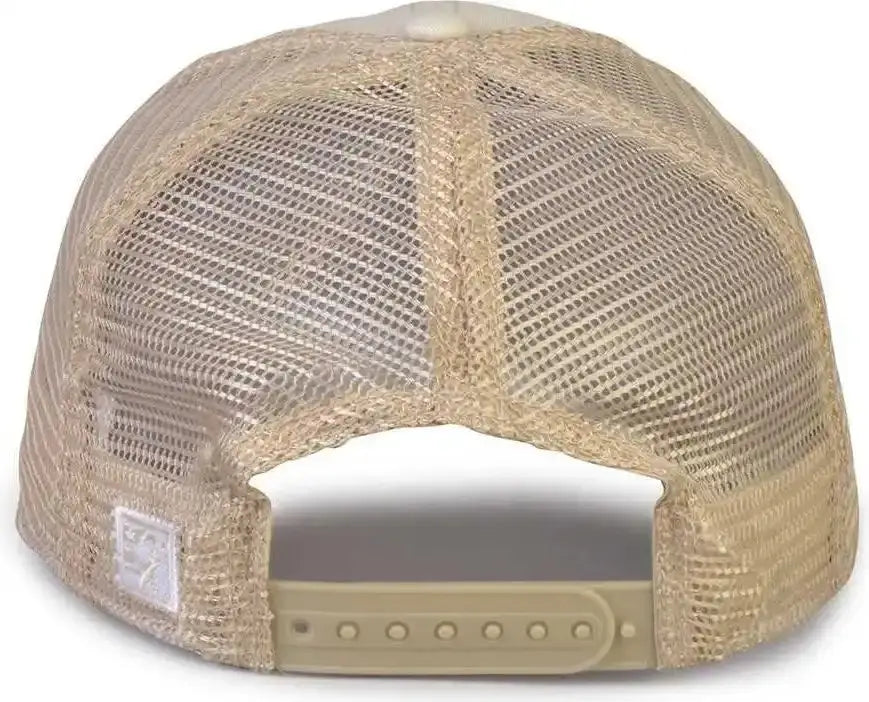 The Game Gb880 Soft Trucker Cap - Stone - Ivory Sand / one Size Fits Most