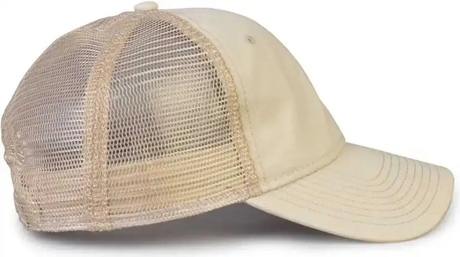 The Game Gb880 Soft Trucker Cap - Stone - Ivory Sand / one Size Fits Most