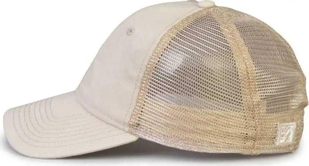 The Game Gb880 Soft Trucker Cap - Stone - Ivory Sand / one Size Fits Most