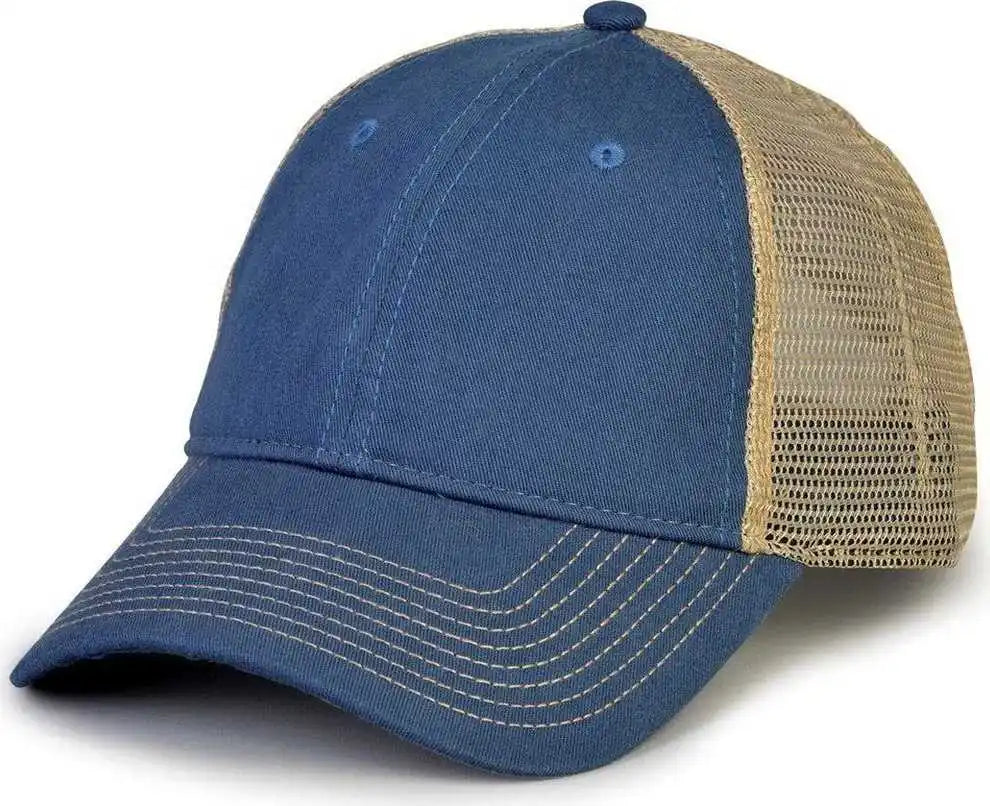 The Game Gb880 Soft Trucker Cap Vintage Blue Sand / one Size Fits Most