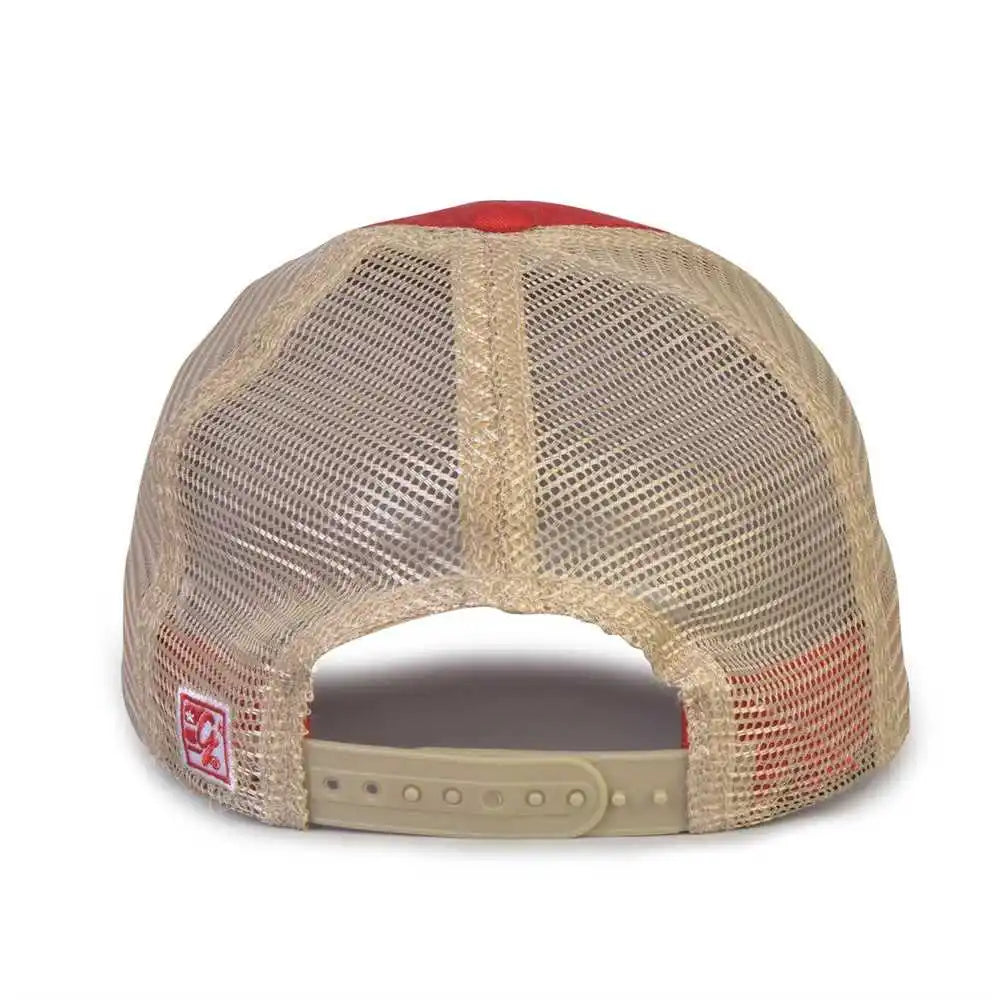 The Game Gb880 Soft Trucker Cap Vintage Red / one Size Fits Most