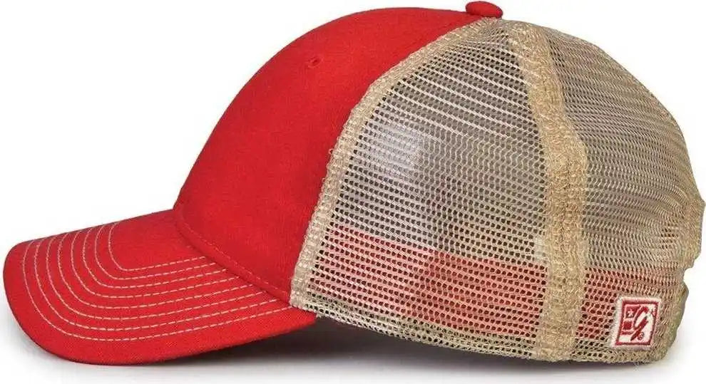 The Game Gb880 Soft Trucker Cap Vintage Red / one Size Fits Most