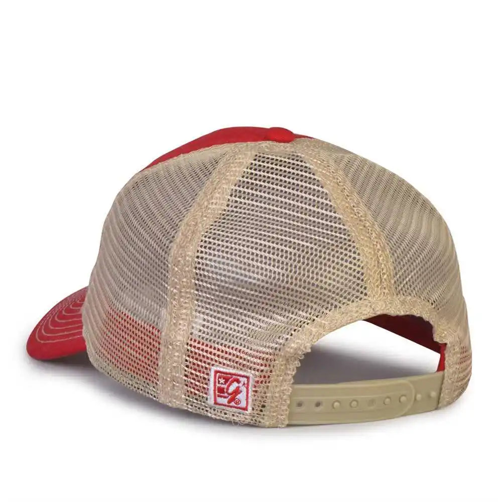 The Game Gb880 Soft Trucker Cap Vintage Red / one Size Fits Most