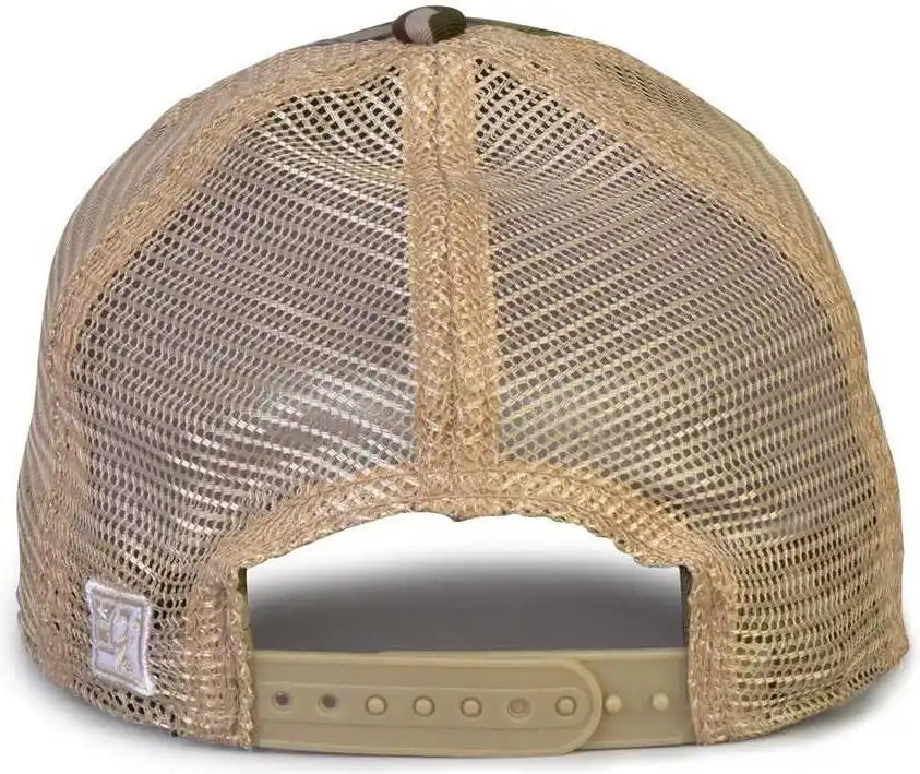 The Game Gb880 Soft Trucker Cap Woodland Sand / one Size Fits Most