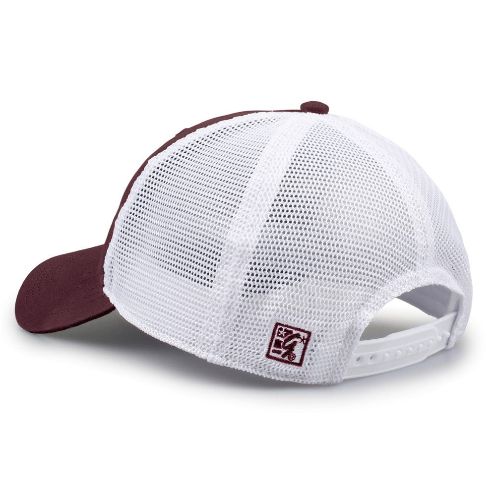 The Game Gb881 Soft Trucker Cap - Dark Maroon