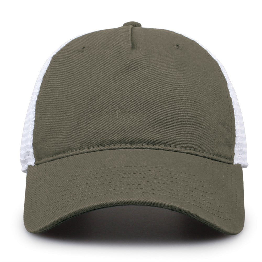 The Game Gb881 Soft Trucker Cap - Light Olive