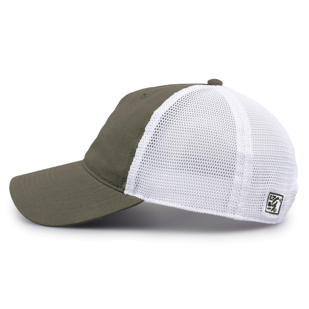 The Game Gb881 Soft Trucker Cap - Light Olive