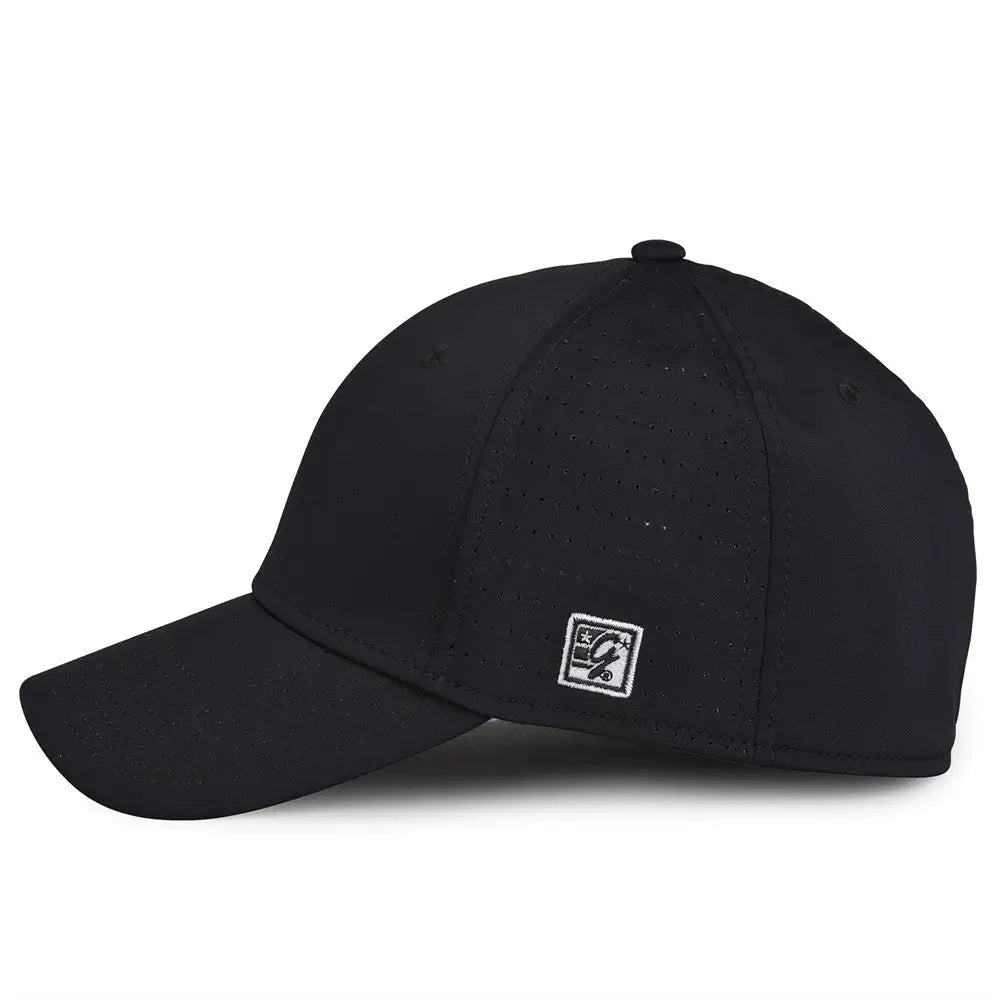 The Game Gb904 Precurved Perforated Gamechanger Cap - Black