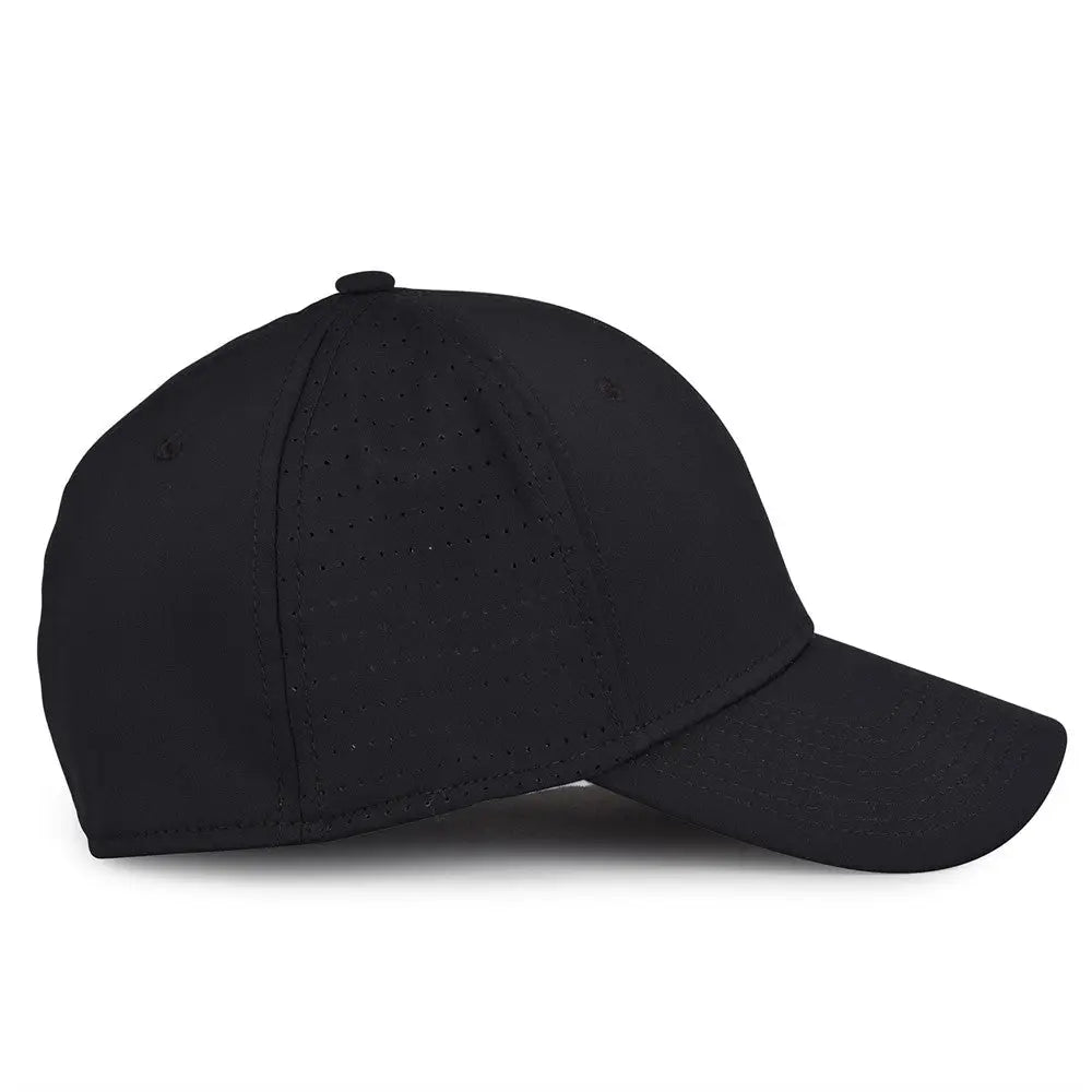 The Game Gb904 Precurved Perforated Gamechanger Cap - Black
