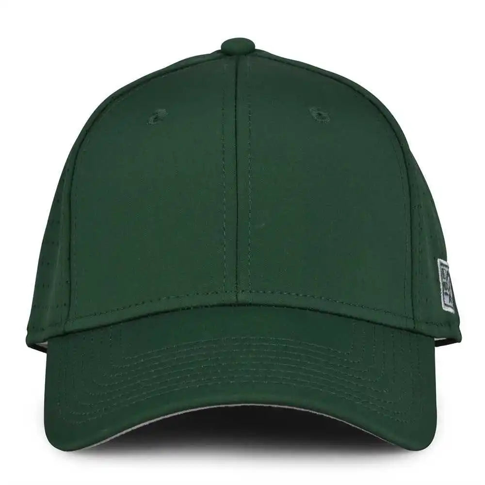 The Game Gb904 Precurved Perforated Gamechanger Cap Dark Green