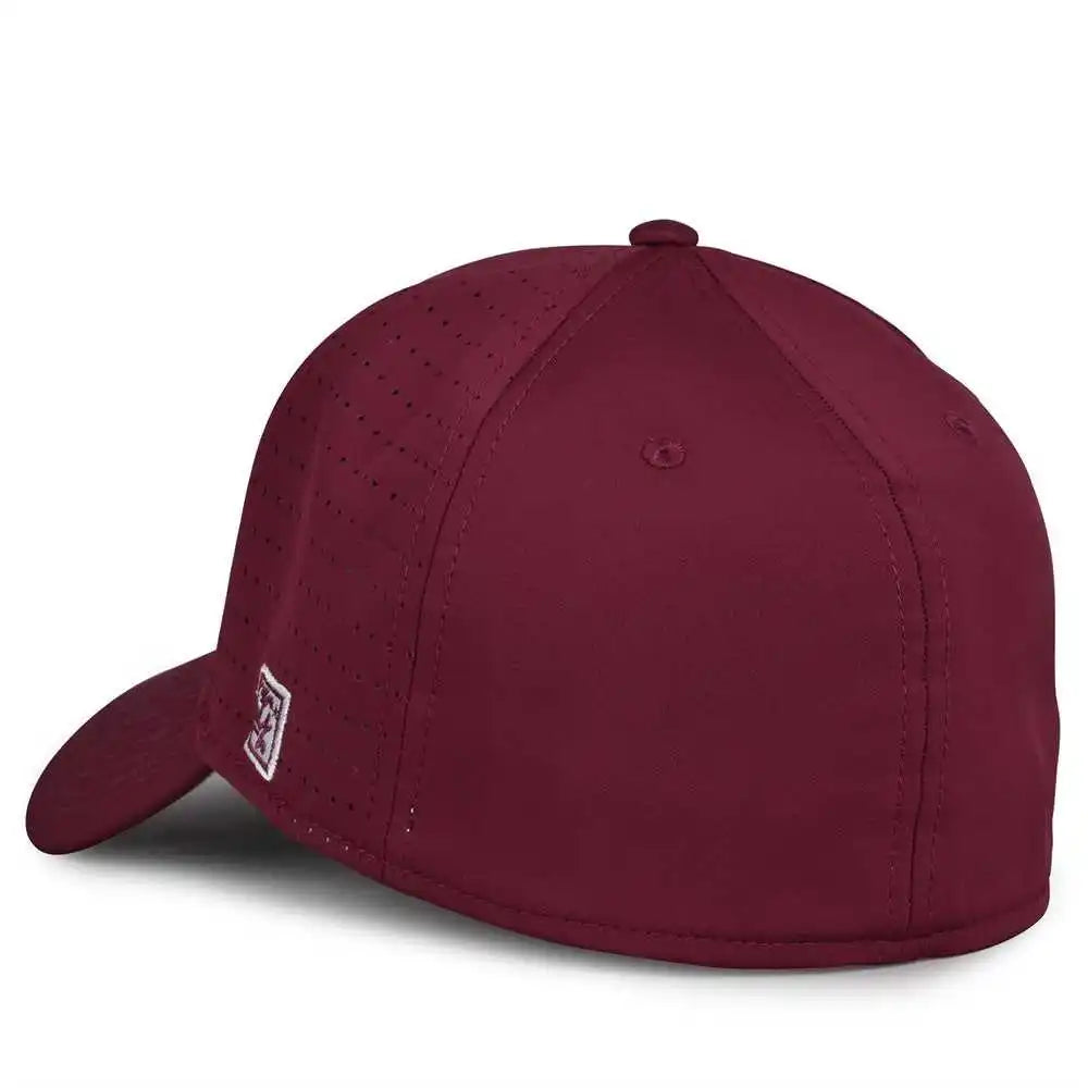 The Game Gb904 Precurved Perforated Gamechanger Cap Dark Maroon