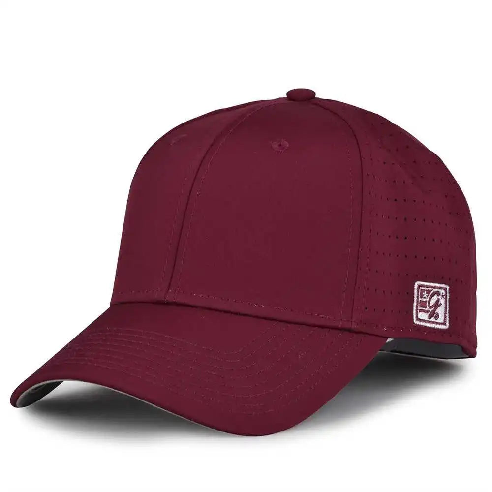 The Game Gb904 Precurved Perforated Gamechanger Cap Dark Maroon / 6 1/2’’ 3/4’’