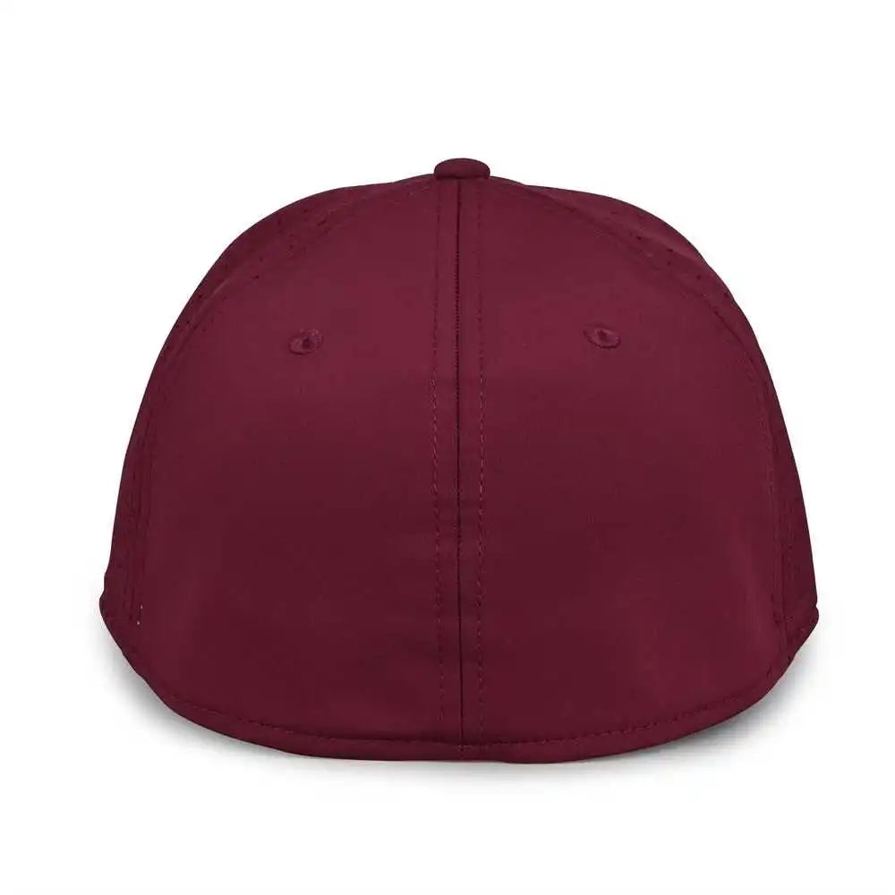 The Game Gb904 Precurved Perforated Gamechanger Cap Dark Maroon