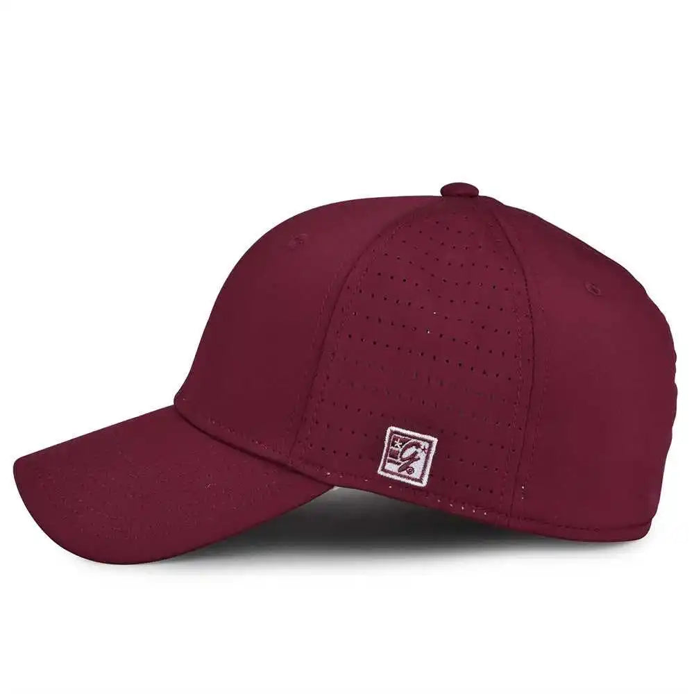 The Game Gb904 Precurved Perforated Gamechanger Cap Dark Maroon