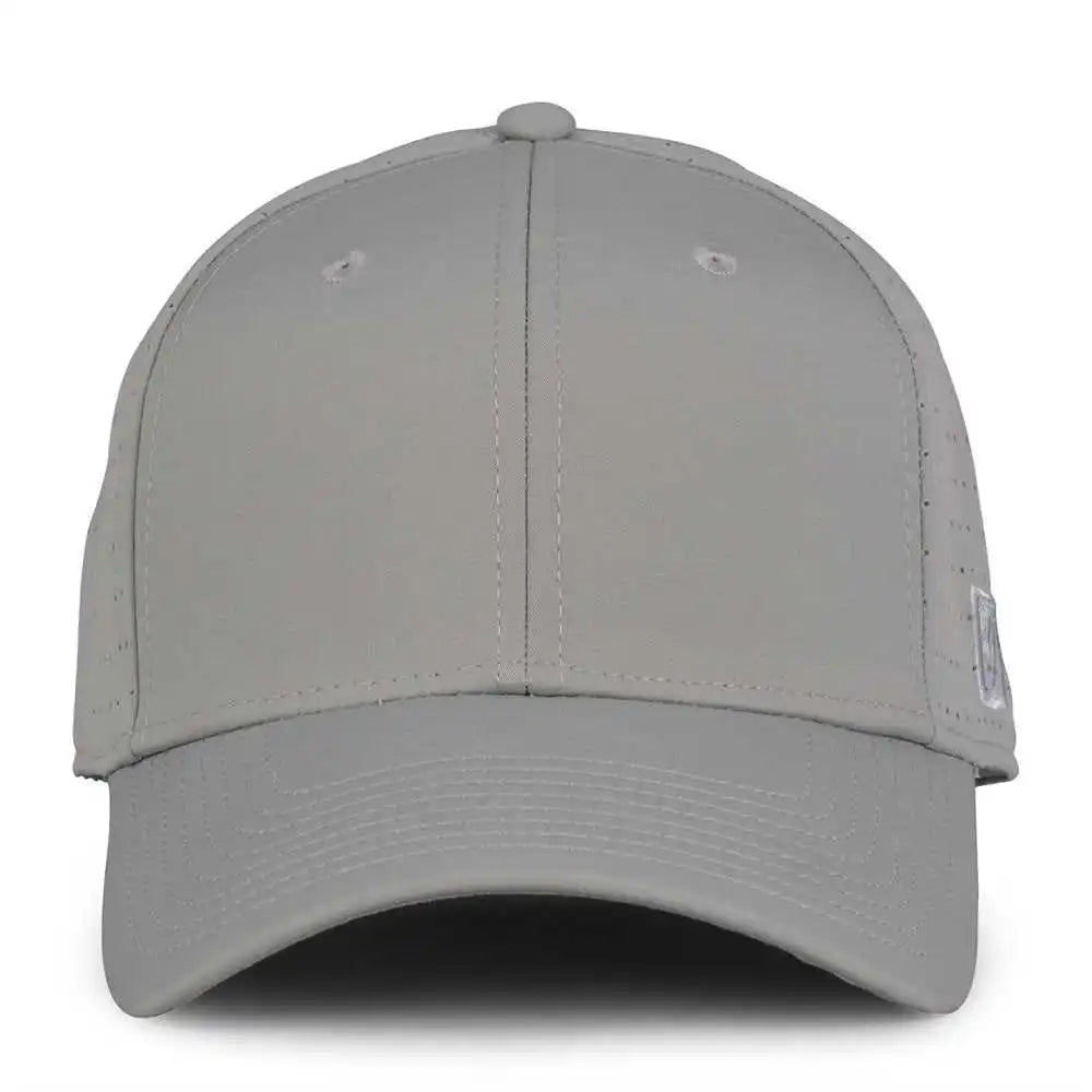 The Game Gb904 Precurved Perforated Gamechanger Cap Gray