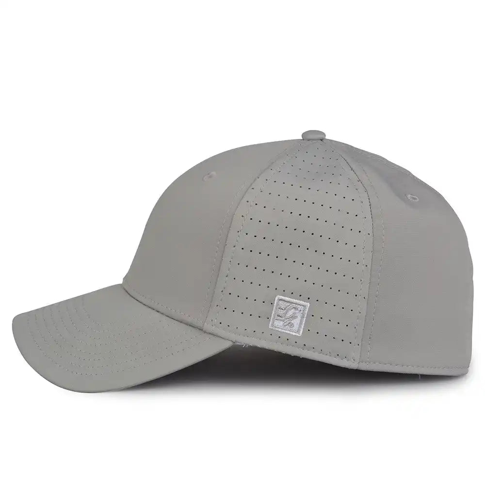 The Game Gb904 Precurved Perforated Gamechanger Cap Gray