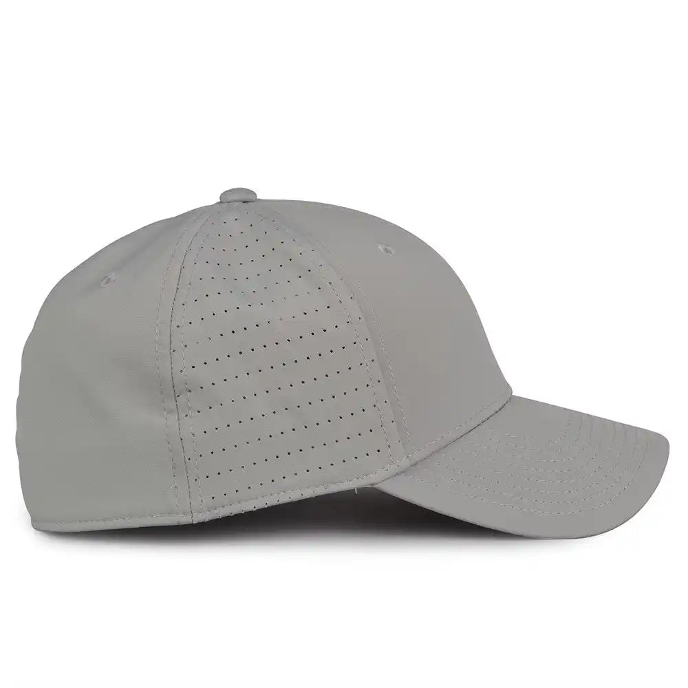 The Game Gb904 Precurved Perforated Gamechanger Cap Gray