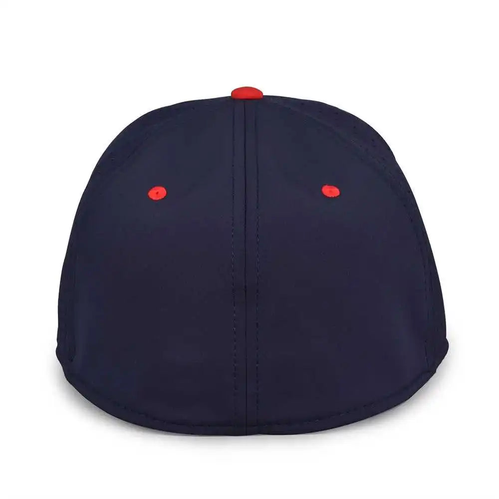 The Game Gb904 Precurved Perforated Gamechanger Cap Navy Red