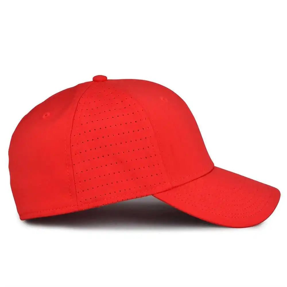 The Game Gb904 Precurved Perforated Gamechanger Cap Red