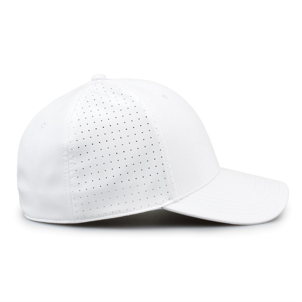 The Game Gb904 Precurved Perforated Gamechanger Cap - White
