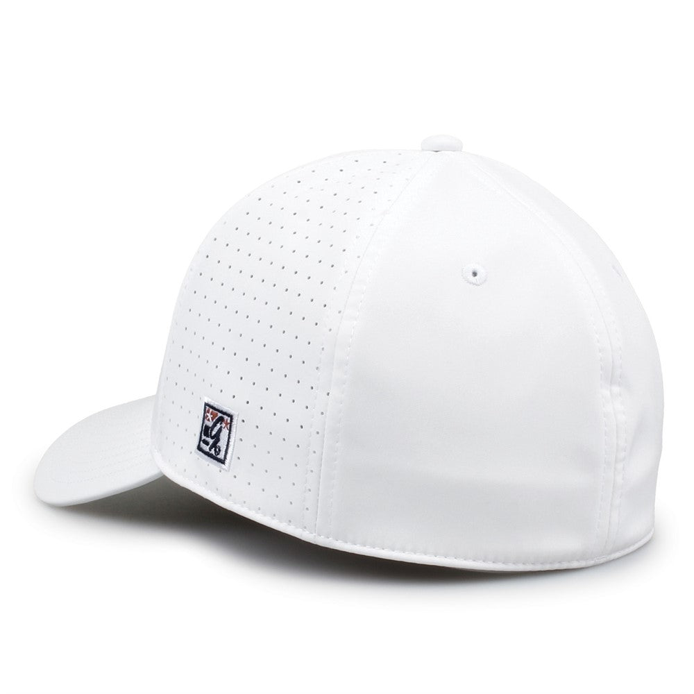 The Game Gb904 Precurved Perforated Gamechanger Cap - White
