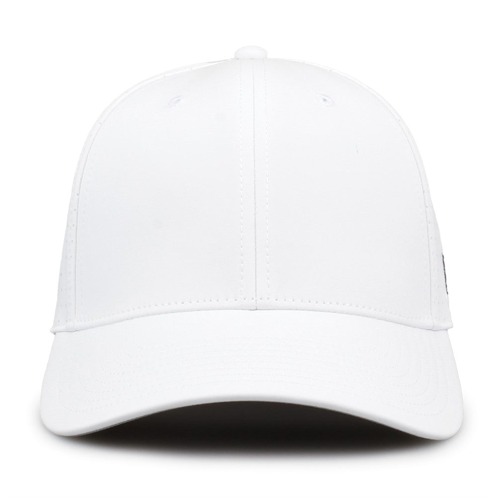 The Game Gb904 Precurved Perforated Gamechanger Cap - White