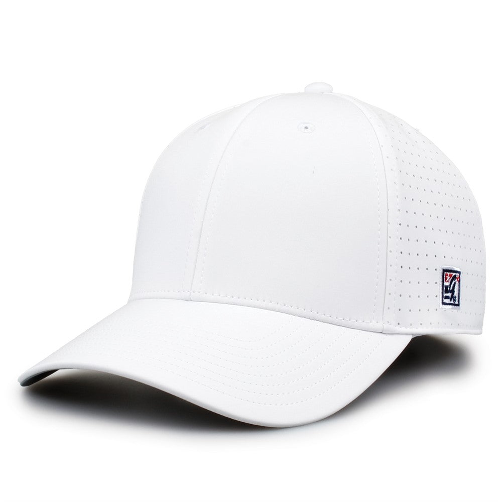 The Game Gb904 Precurved Perforated Gamechanger Cap - White