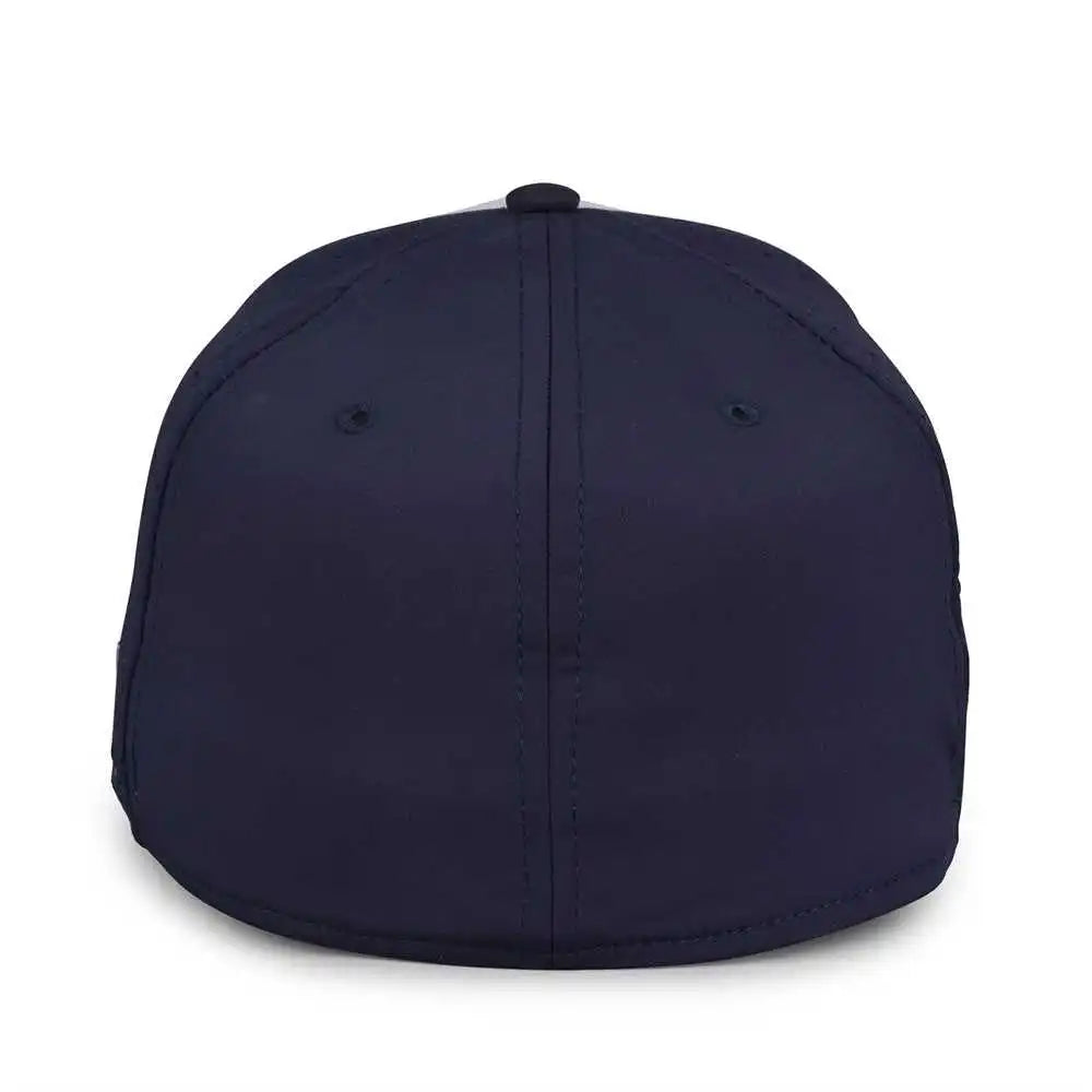The Game Gb904 Precurved Perforated Gamechanger Cap White Navy