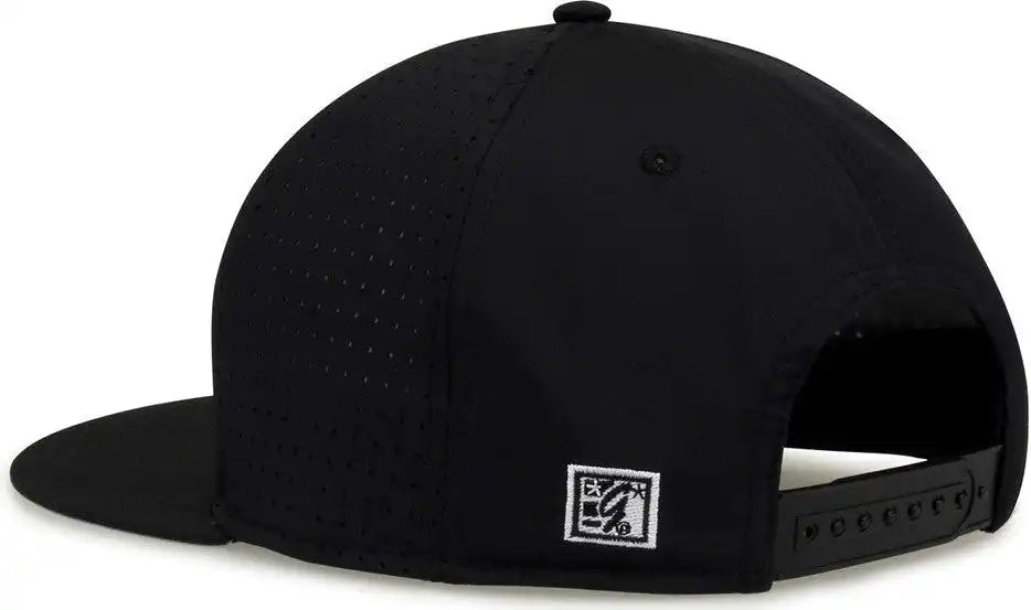 The Game Gb906 Perforated Gamechanger Snapback Cap Black / one Size Fits Most
