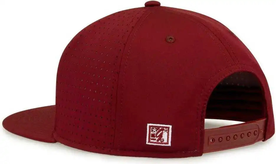 The Game Gb906 Perforated Gamechanger Snapback Cap Cardinal / one Size Fits Most