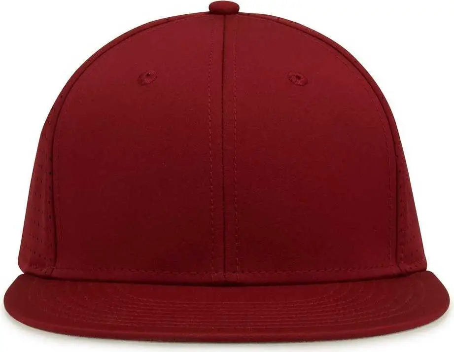 The Game Gb906 Perforated Gamechanger Snapback Cap - Cardinal