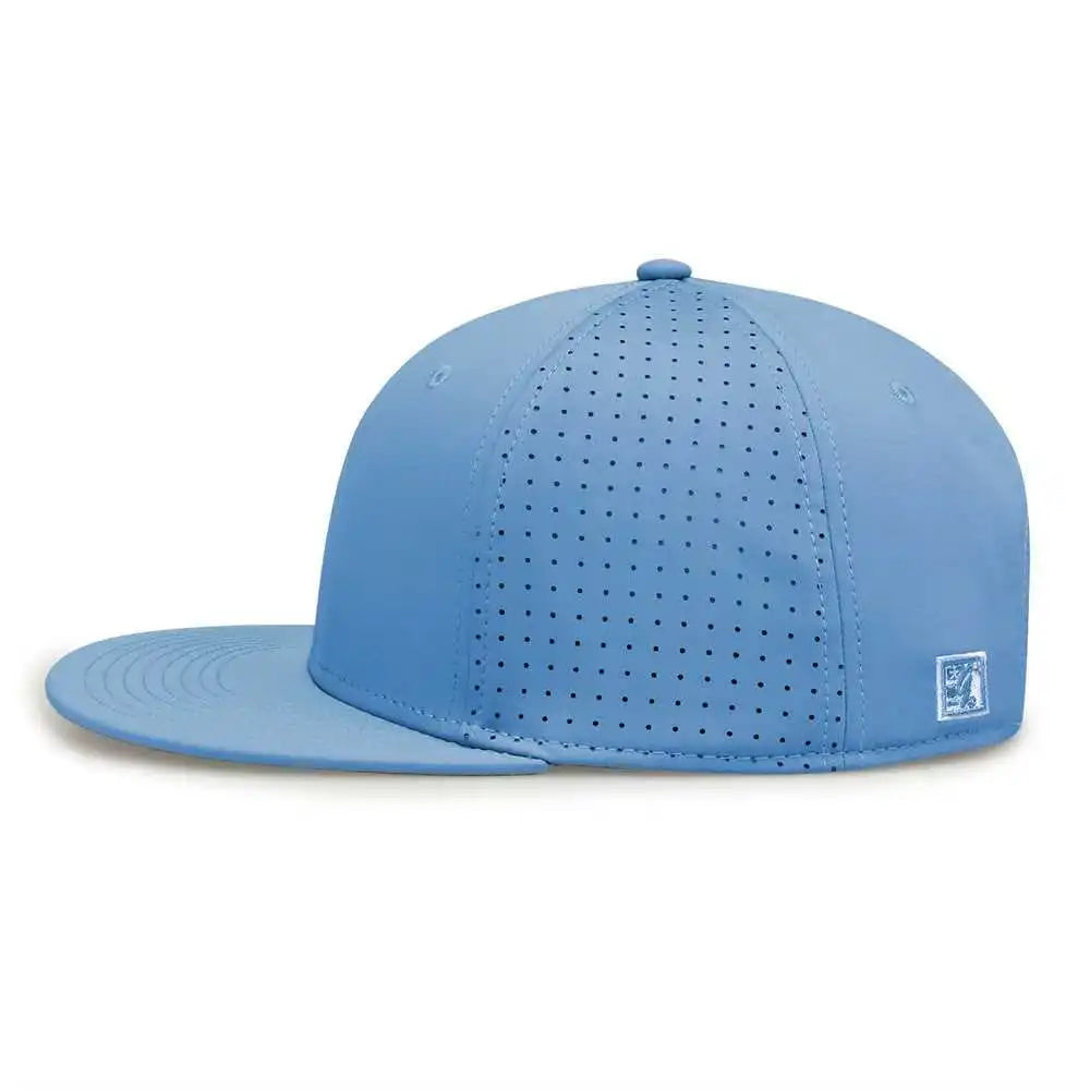 The Game Gb906 Perforated Gamechanger Snapback Cap Columbia Blue / one Size Fits Most