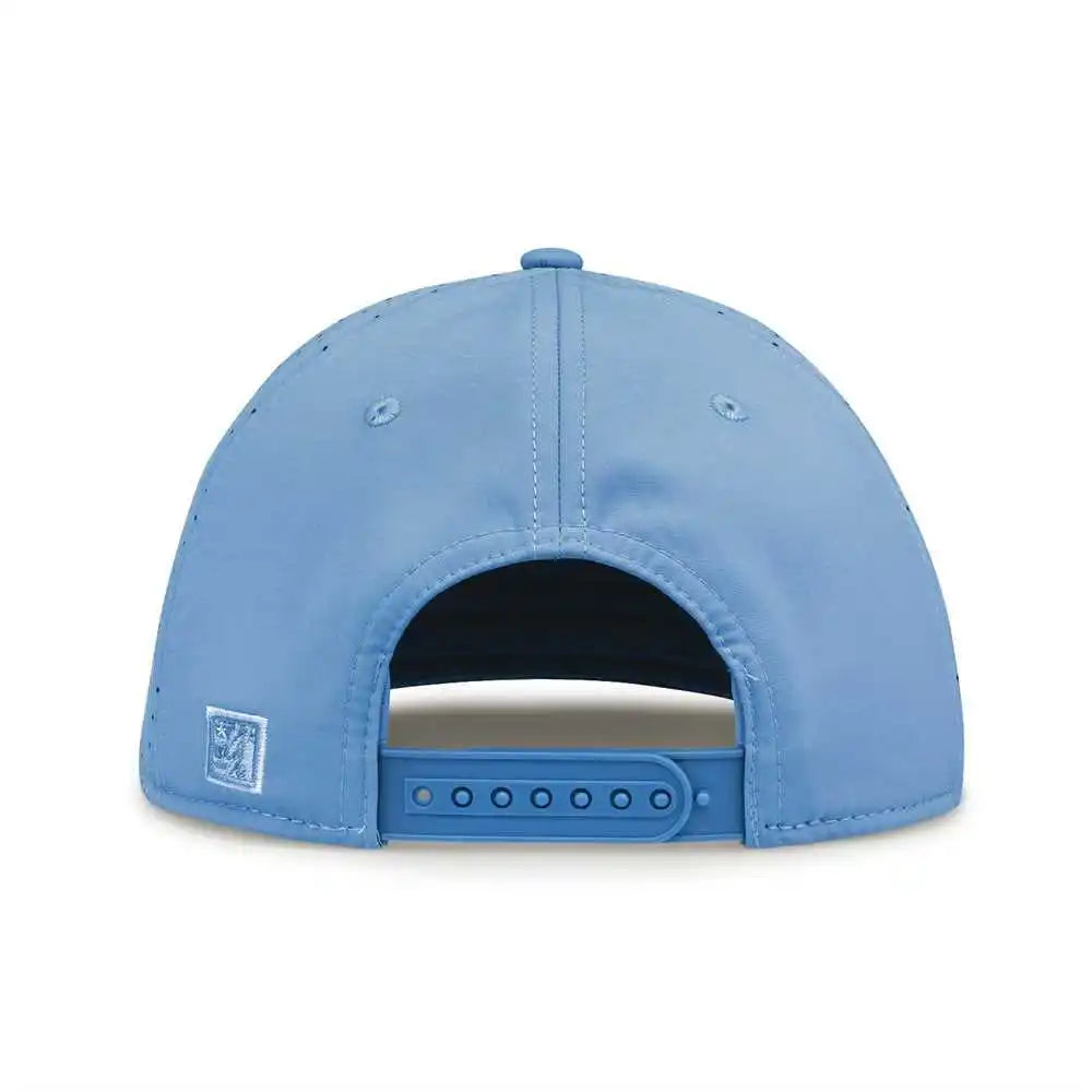 The Game Gb906 Perforated Gamechanger Snapback Cap Columbia Blue / one Size Fits Most