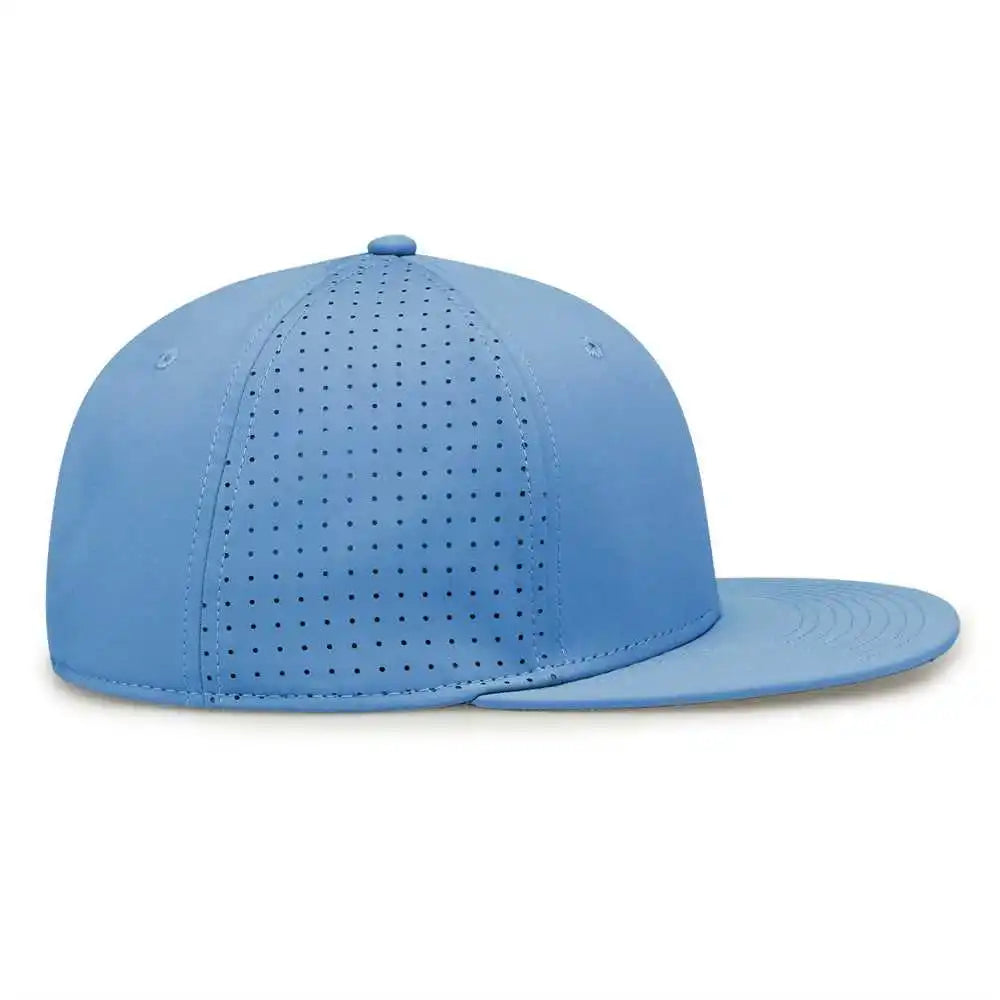 The Game Gb906 Perforated Gamechanger Snapback Cap Columbia Blue / one Size Fits Most