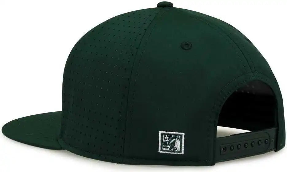 The Game Gb906 Perforated Gamechanger Snapback Cap Dark Green Forest / one Size Fits Most