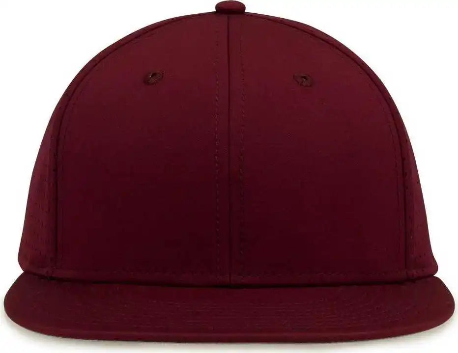 The Game Gb906 Perforated Gamechanger Snapback Cap Dark Maroon / one Size Fits Most