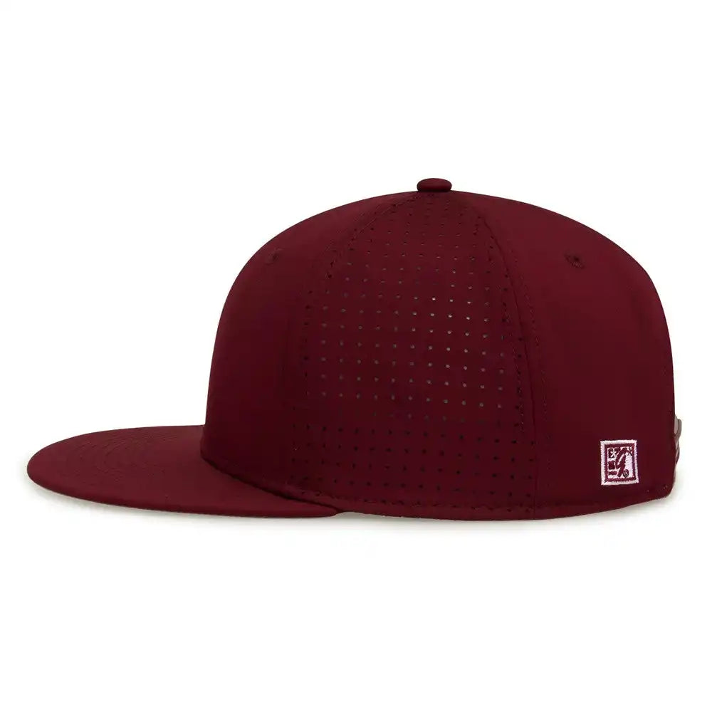 The Game Gb906 Perforated Gamechanger Snapback Cap Dark Maroon / one Size Fits Most
