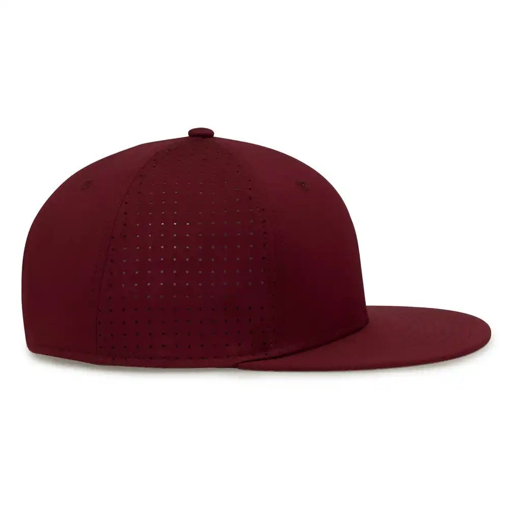 The Game Gb906 Perforated Gamechanger Snapback Cap Dark Maroon / one Size Fits Most