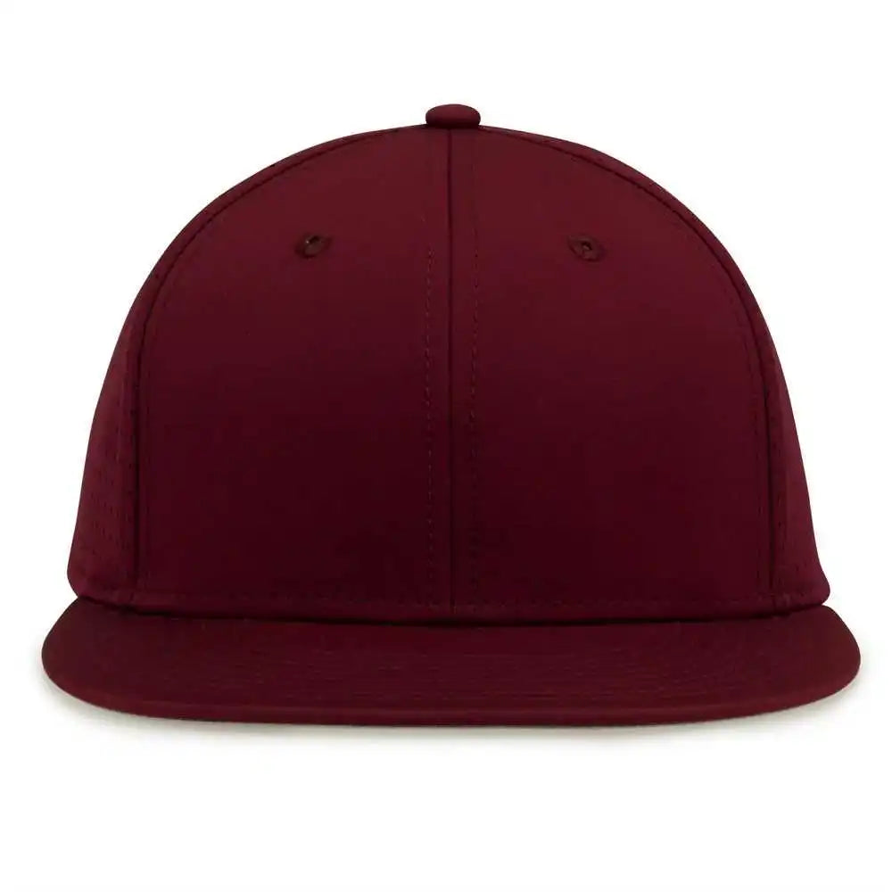 The Game Gb906 Perforated Gamechanger Snapback Cap Dark Maroon / one Size Fits Most