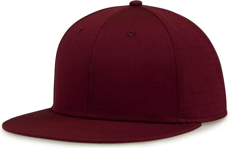 The Game Gb906 Perforated Gamechanger Snapback Cap - Dark Maroon